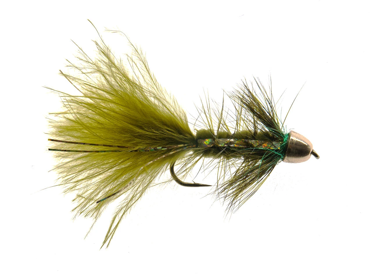 Wooly Bugger Mit Conehead Olive/Gold 3 Wooly Bugger Mit Conehead Olive/Gold
