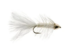 Wooly Bugger Mit Conehead Weiss/Gold