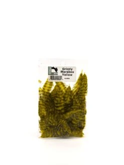 Hareline Grizzly Marabou -Bestes Angeln Geschäft hareline grizzly marabou yellow